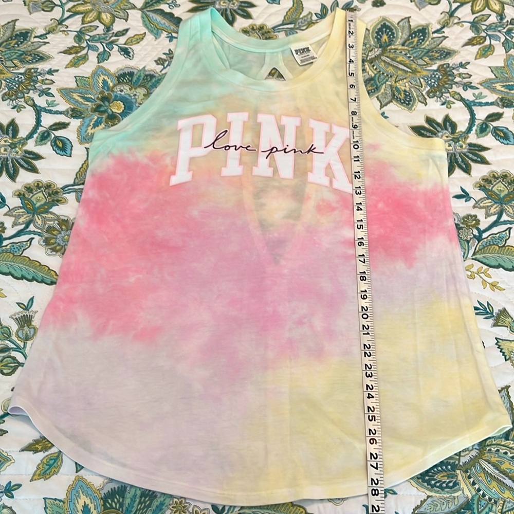 PINK VS tie dye tank top, size M. - Picture 6 of 8